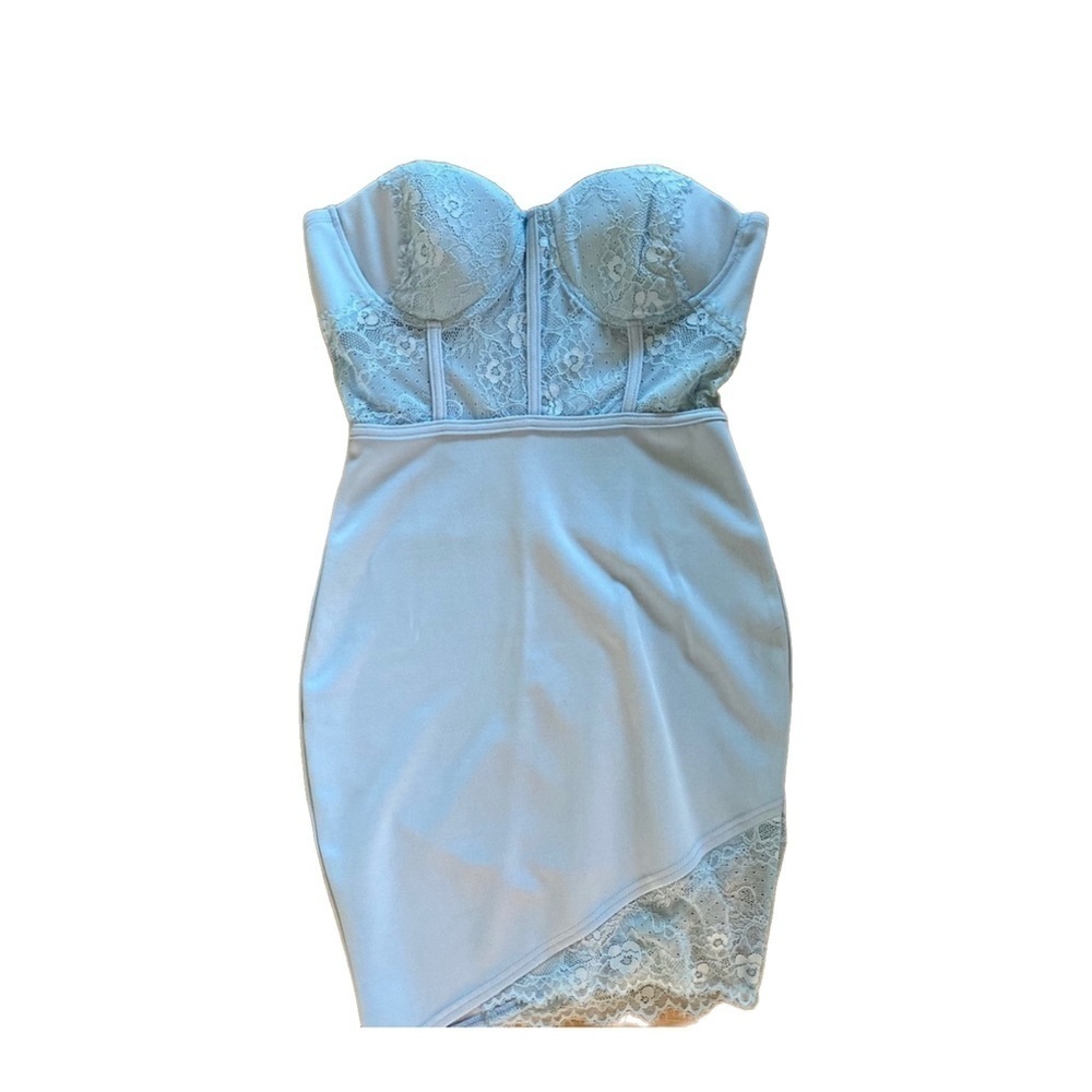 Baby Blue Fashion Nova Mini Dress.